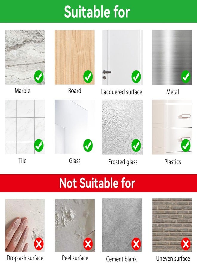 GETRIC 15 Pack Shower Caddy Adhesive Replacement, Adhesive Shelves Hooks Caddy Shelves Rack Basket Organizer Shower Sticker Bathroom Hanging Hook No Drilling Sticky Hanging Hooks (Style 1) - Image 5