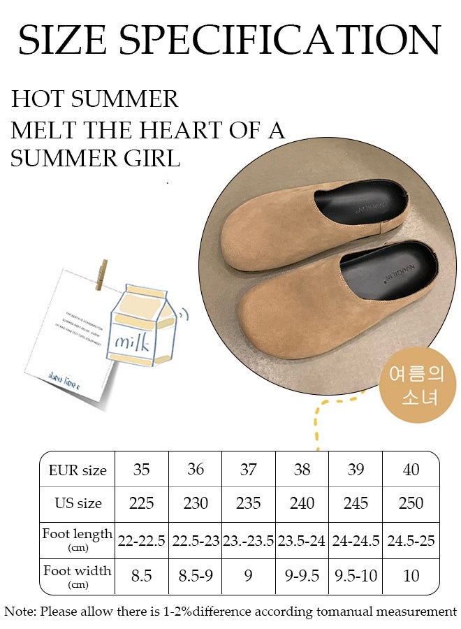 DUNISO Mule Slippers for Women Slingback Flat Pointed Mules Closed Toe Sandals Comfortable Women Slippers Backless Slip On Loafer Shoes Slide Sandals Women for Indoor and Outdoor - Image 2