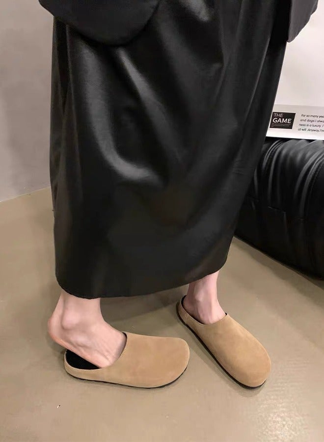 DUNISO Mule Slippers for Women Slingback Flat Pointed Mules Closed Toe Sandals Comfortable Women Slippers Backless Slip On Loafer Shoes Slide Sandals Women for Indoor and Outdoor - Image 1