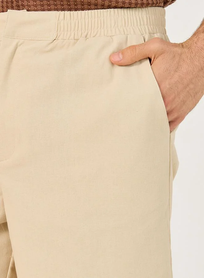 ستايلي شورت قصير بخصر متوسط مقاس عادي