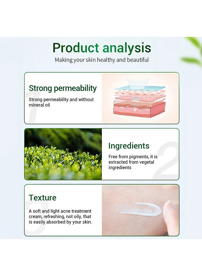 Breylee Acne Treatment Cream, Acne Removal and Acne Pimple Repair Cream, Natural Cystic Acne Treatment, Premium Acne Scar Cream And Pimple Remover 20g - Image 4