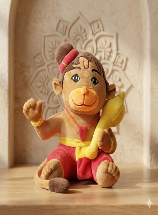 RVA Hindu God Soft Toys for Babies & Children | Devotional Hindu God Hanuman Ji | Stuffed Toys for Boys & Girls Toy for Car Dashboard, Temple & Gifting (25cm) - Image 3