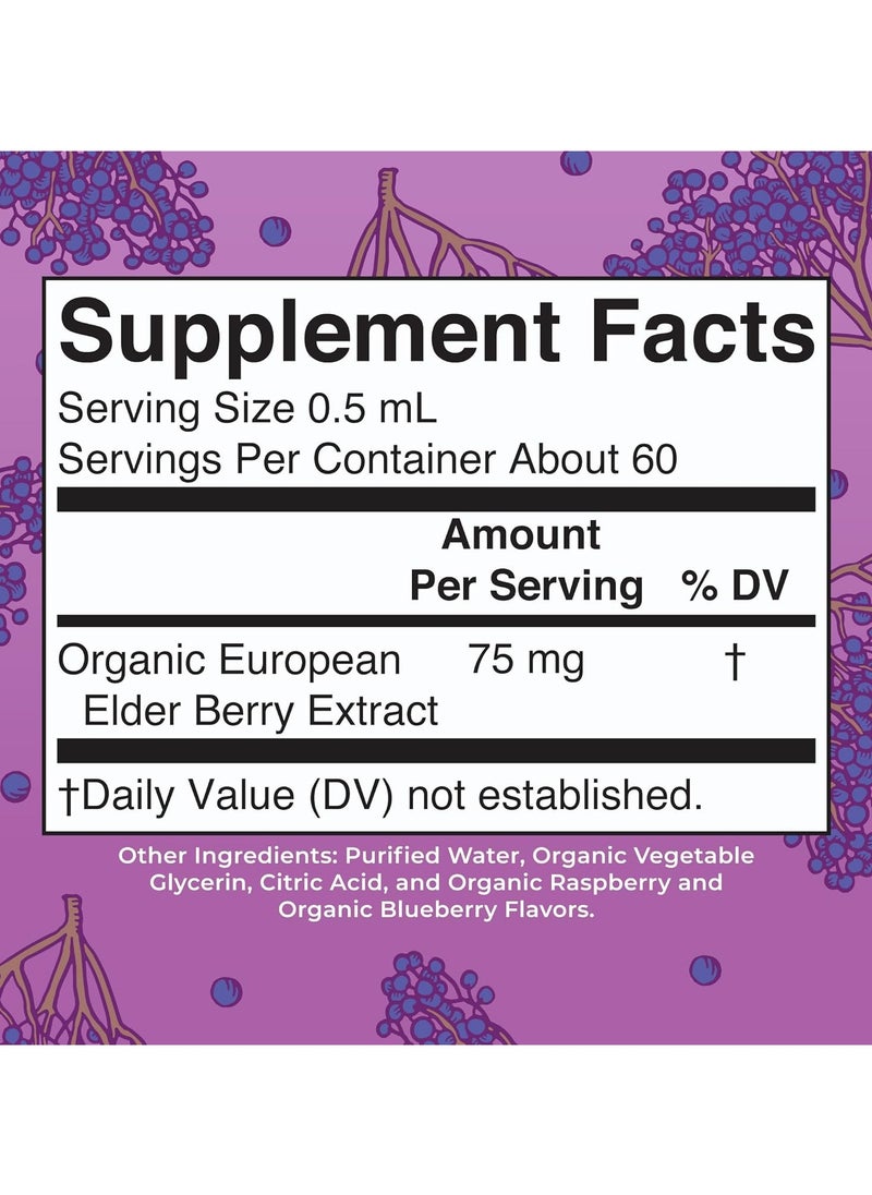 Organic Kids Elderberry Liquid Drops, Blueberry + Raspberry, 30ml - pzsku/ZEB1923B7F9CD0429AD84Z/45/_/1738842577/0a15a7c1-3800-4894-ad5f-3d85ae5bad72