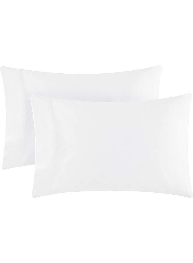 mellanni Mellanni Jersey Bed Sheets - 4 pc Queen Bedding Set - Cotton Sheets For Queen Size Bed - White Bedding Sheets & Pillowcases - Deep Pocket Jersey Knit Sheets Queen - T-Shirt Queen Sheets  - Image 3