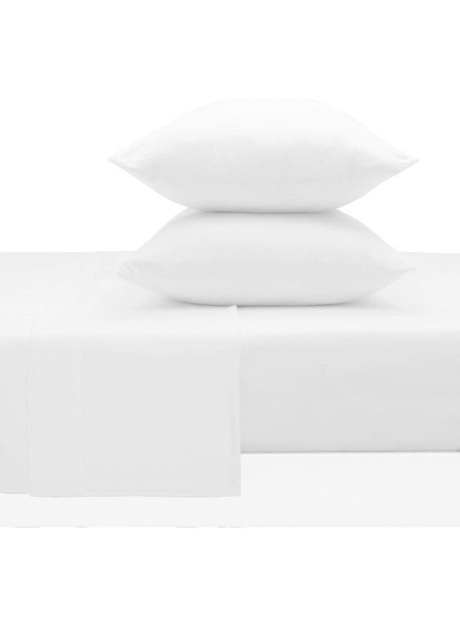 mellanni Mellanni Jersey Bed Sheets - 4 pc Queen Bedding Set - Cotton Sheets For Queen Size Bed - White Bedding Sheets & Pillowcases - Deep Pocket Jersey Knit Sheets Queen - T-Shirt Queen Sheets  - Image 2