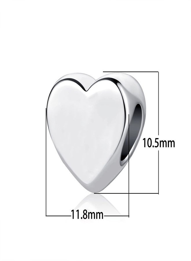 MiiFort Sister Pink Heart Charm Compitable with Pandora Charms Bracelets Love You Forever - Image 3