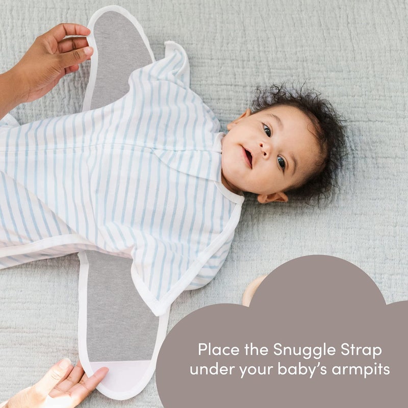 SleepingBaby Zipadee-Zip Snuggle Strap - Wearable Blanket Accessory for Transition Swaddle - One Size, Grey - Image 4