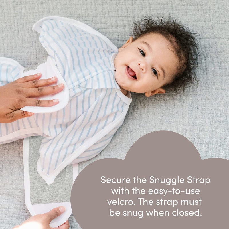 SleepingBaby Zipadee-Zip Snuggle Strap - Wearable Blanket Accessory for Transition Swaddle - One Size, Grey - Image 5