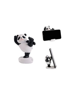 Excefore Panda Smartphone Stand, Cell Phone Stand for Desk, Animal Desk Accessories, Adjustable Phone Stand, Suitable for Phone Supporter for iPhone, Ipad (Black)  - Image 1