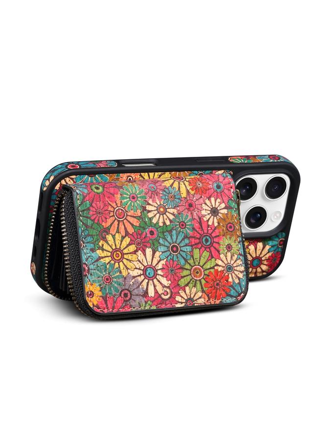 دينيور جراب لهاتف iPhone 15 Pro Max D23 MagSafe مزود بسحاب قابل للفصل ومحفظة وحامل هاتف - Image 3