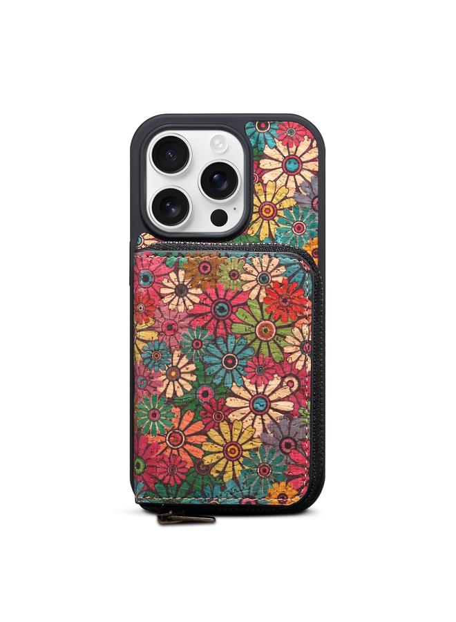 دينيور جراب لهاتف iPhone 15 Pro Max D23 MagSafe مزود بسحاب قابل للفصل ومحفظة وحامل هاتف - Image 2