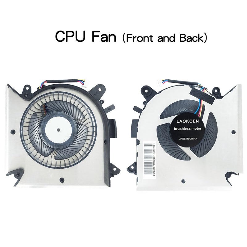 مروحة تبريد وحدة المعالجة المركزية الجديدة البديلة لجهاز MSI GF63 Thin Laptop GF63 8RD 9RCX 95C 9SC-614US 8SC GF65 Thin 9SD-004 9SEXR-250 9SD-252 9SEXR-249 9SD-251 9SE-013 MS-16R1 MS-16R2 MS-16R3 MS-16R5 MS-16W1 N413 - Image 4