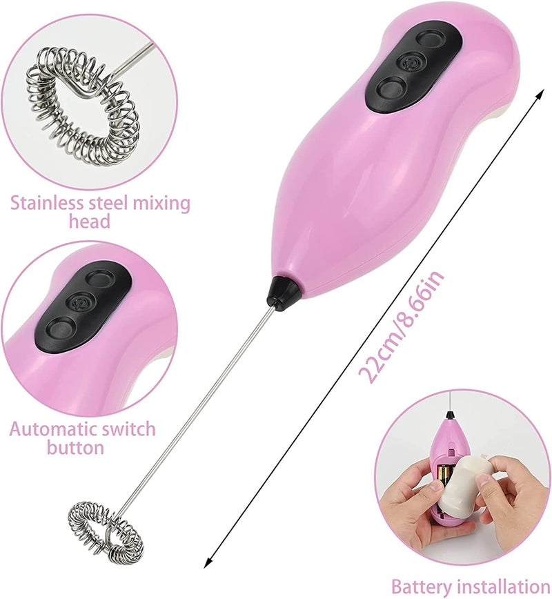 ELITAPRO ELITAPRO Powerful Milk Frother Wand Ultra Fast Handheld Drink Mixer Electric Whisk Foam Maker for Coffee Lattes Cappuccino Frappe Matcha Hot Chocolate Coffee Creamer Multi - Image 3
