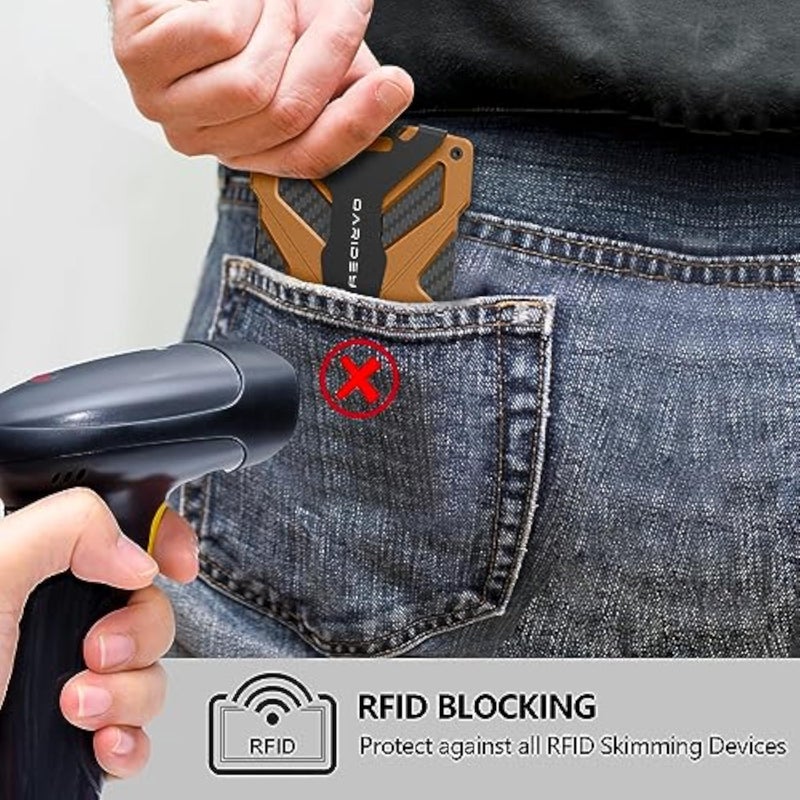 Oaridey Minimalist Wallet for Men with Clear ID Card Holder, RFID Blocking - Image 3