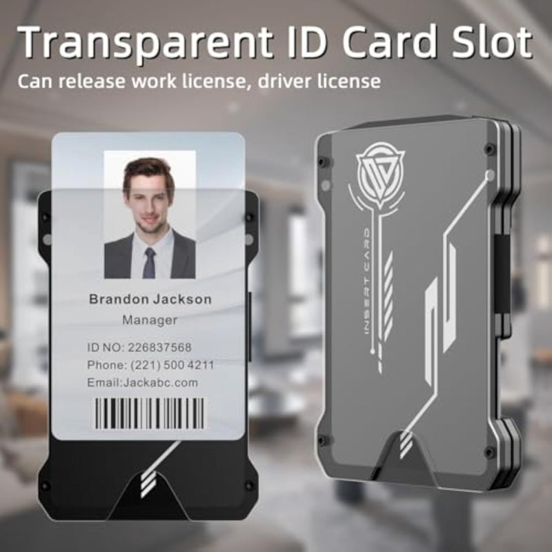 Oaridey Minimalist Wallet for Men with Clear ID Card Holder, RFID Blocking - Image 2