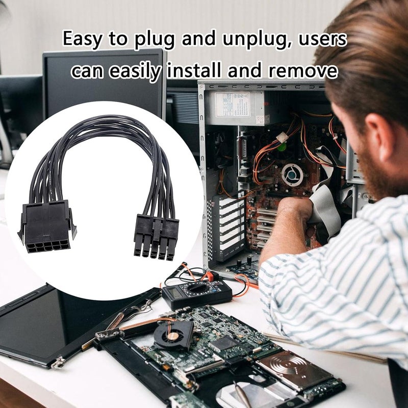كابل تمديد محول 10 دبوس وحدة المعالجة المركزية من أنثى إلى ذكر لتزويد طاقة خادم لوحة أم الكمبيوتر الشخصي - Image 4