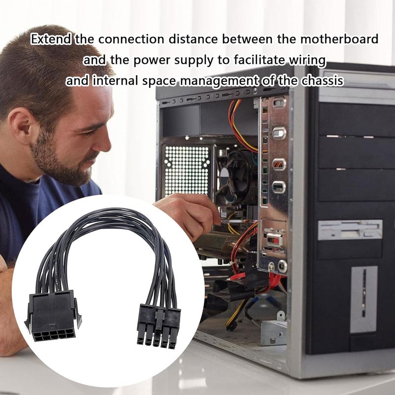 كابل تمديد محول 10 دبوس وحدة المعالجة المركزية من أنثى إلى ذكر لتزويد طاقة خادم لوحة أم الكمبيوتر الشخصي - Image 3