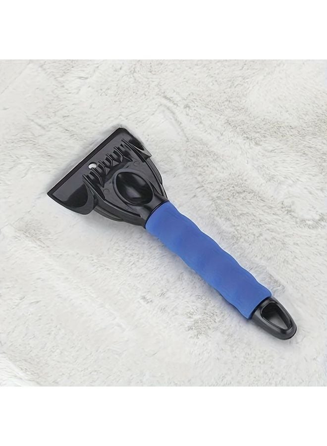 Blue Car Snow Shovel Multifunctional Ice Scraper Windshield Snow Removal Brush - Image 1