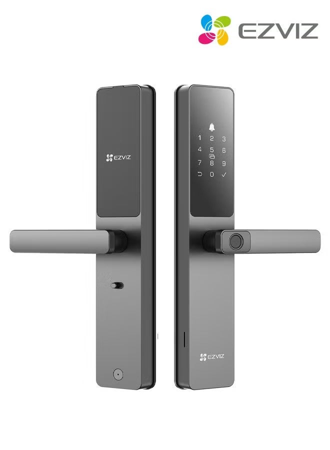 ZVIZ Smart Lock DL05 7-in-1 Keyless Entry Door Lock Fingerprint Access Secure Keyless Entry Instant Alerts Weather-resistant Child Safety Lock for Home, Apartment, Villa, Office, Hotel