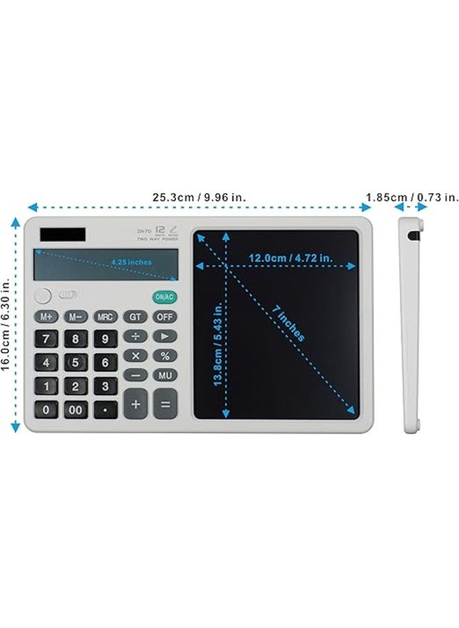 Generic - Scientific Edition Calculator with LCD Notepad Erasable Writing Table, Office Desk Calculator - Image 1