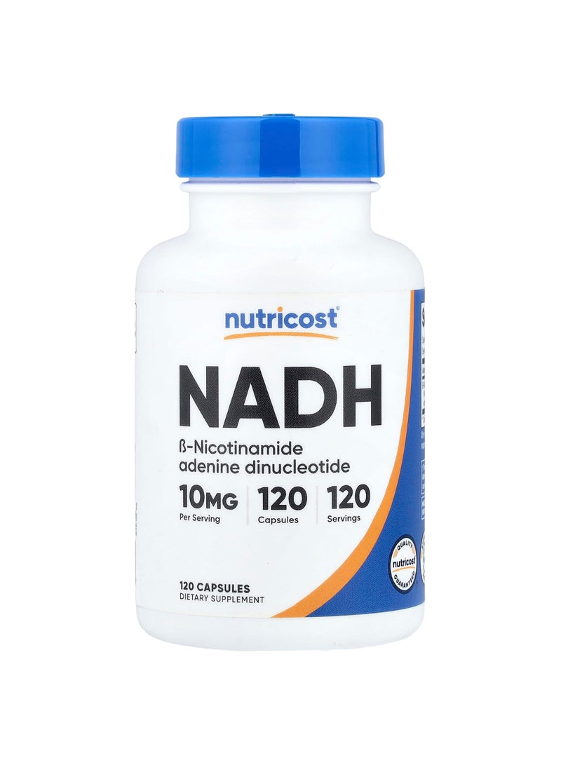 Nutricost NADH, 10 mg, 120 Capsules