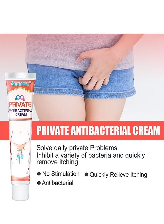 سوميفون كريم برايفت المضاد للبكتيريا 20 غرام، لتخفيف حكة الجلد موضعياً، مرهم مضاد للالتهابات الجلدية، كريم للعناية بالبشرة النسائية - Image 3