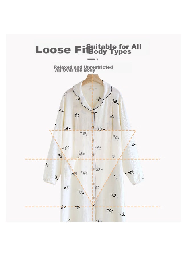 9i9 Maternity Hoal-ready Dress, Nursing Dress, Nightgown, Pure Cotton Pajamas, Postpartum Clothing, Breastfeeding Outfit, Xla17 - Image 5