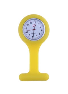 Women's Medical Nurse Fob Analog Pocket Watch Yellow