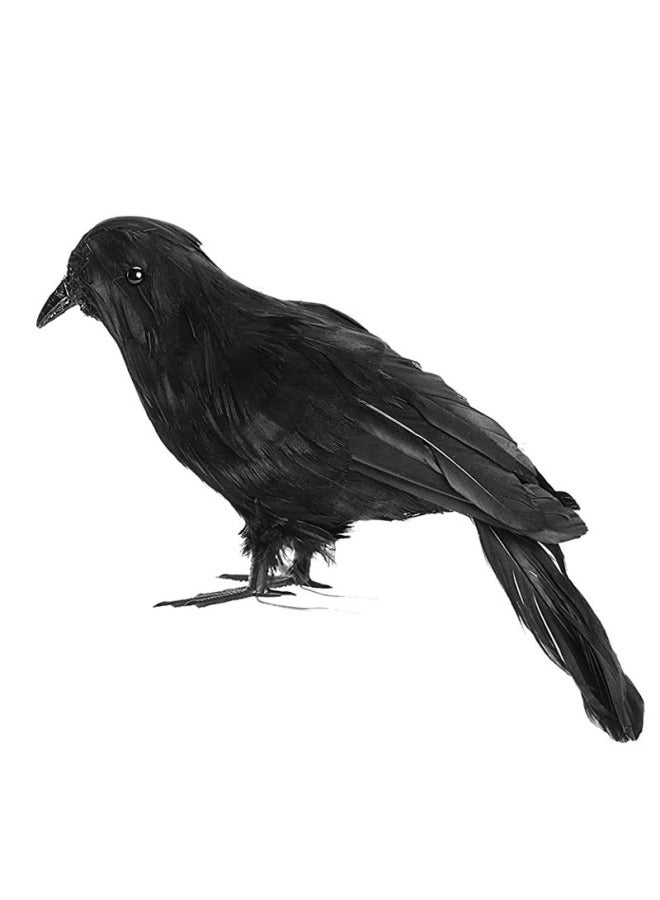 Loquat Crow Wings  Simulation Feather Crow Ornaments Easter A Generation Of Hair-Color:Style 3 - Image 1