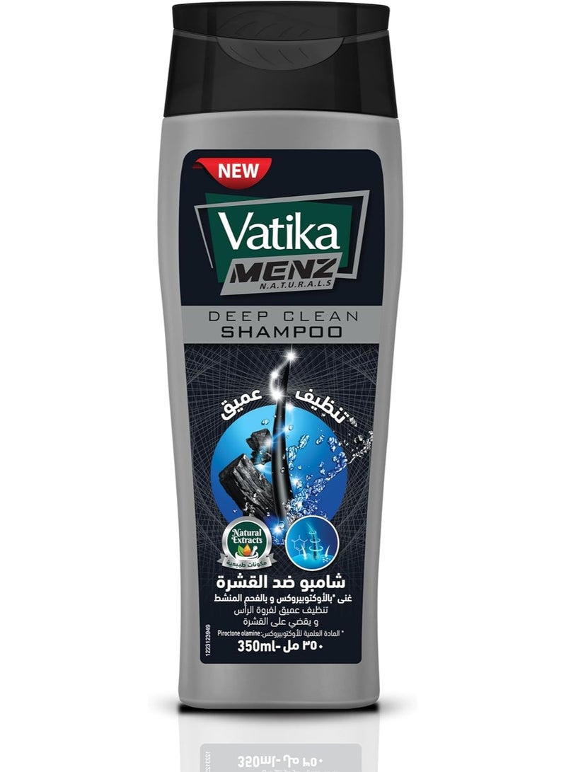 Vatika Naturals Menz Deep Clean Shampoo With Charcoa -360 Ml