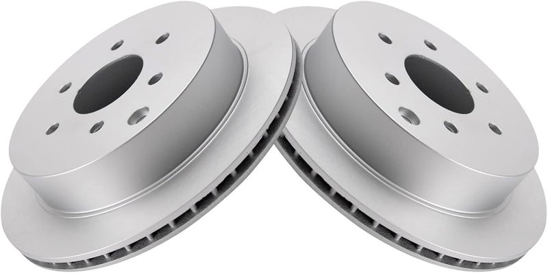 TRQ Rear Brake Rotors Set Vented Premium G-Coated Compatible with 2005-2022 Nissan Frontier 2005-2015 Xterra 2009-2012 Suzuki Equator - Image 3