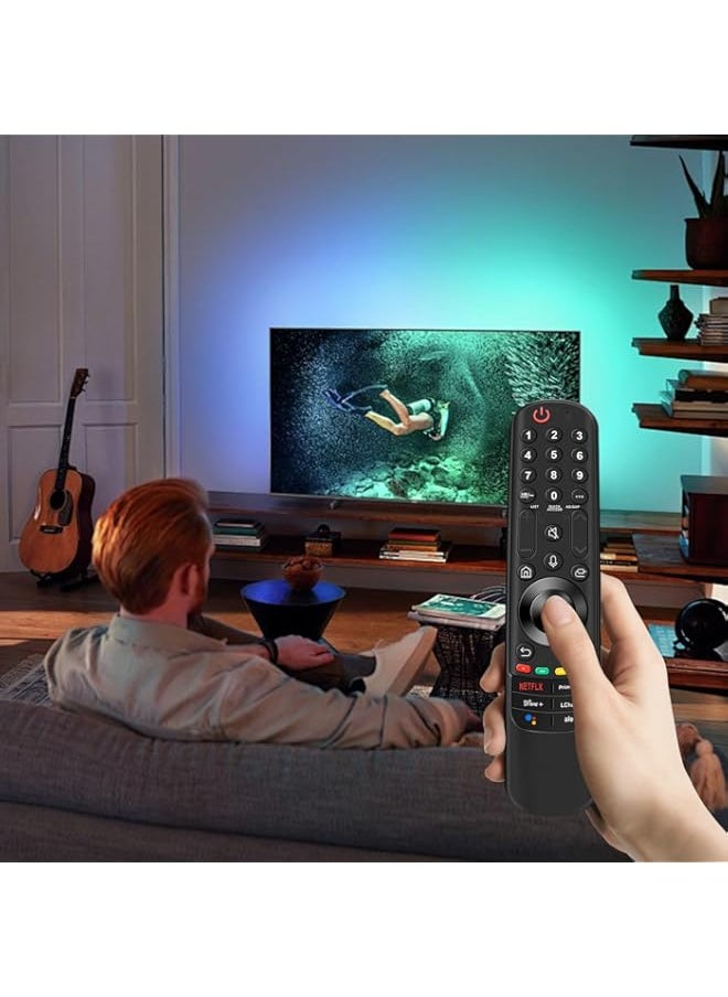 HuHa - KJDiSRPin MR22GN for 2022/LG-Magic-Remote with Pointer and Voice Function Replacement for LG OLED Z2, G2, C2, B2, A2 Series QNED99, 90, 85, 80 Series NANO80, 75 Series UQ90, UQ80, UQ75, UQ80 Series - Image 1