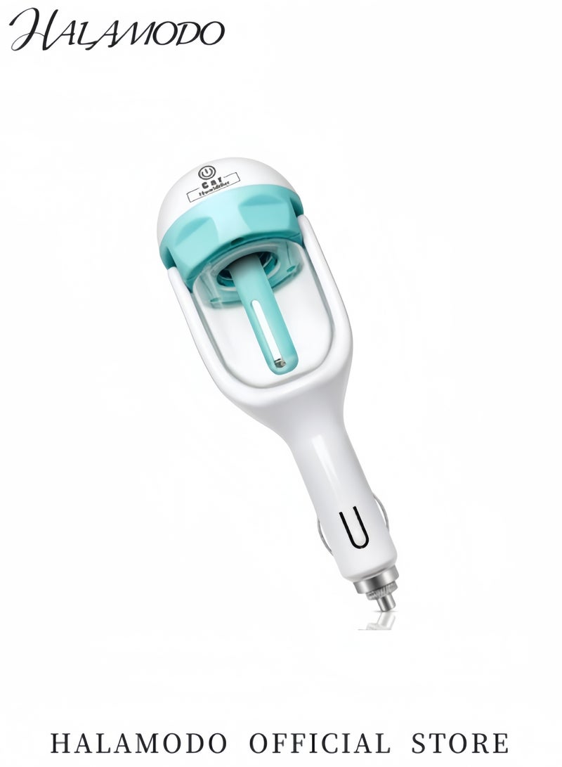 هالامودو مرطب السيارة موزع الزيوت العطرية للسيارة معطر هواء محمول للسيارة جهاز تنقية هواء شخصي للسيارة مرطب ضباب بارد صغير مع شحن 12 فولت منفذ - Image 2