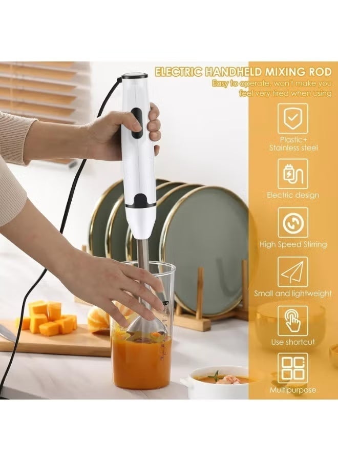 Denx DX2023 Stick Blender 400W Handheld Electric Immersion Blender with Stainless Steel Blades, 2 Speed Control, Detachable Shaft, Ergonomic Grip, Portable Mixer for Soups, Smoothies, Sauces & Baby Food - Image 2