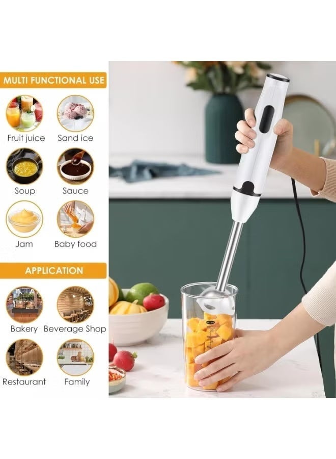 Denx DX2023 Stick Blender 400W Handheld Electric Immersion Blender with Stainless Steel Blades, 2 Speed Control, Detachable Shaft, Ergonomic Grip, Portable Mixer for Soups, Smoothies, Sauces & Baby Food - Image 3