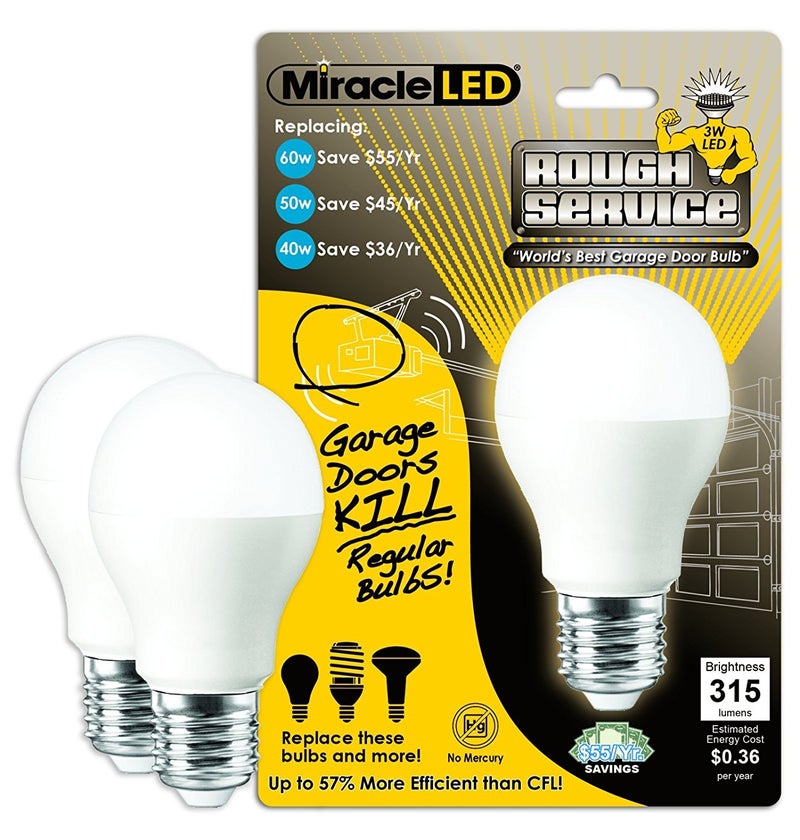 MiracleLED 604716 Rough Service Garage Door Light 2 Pack