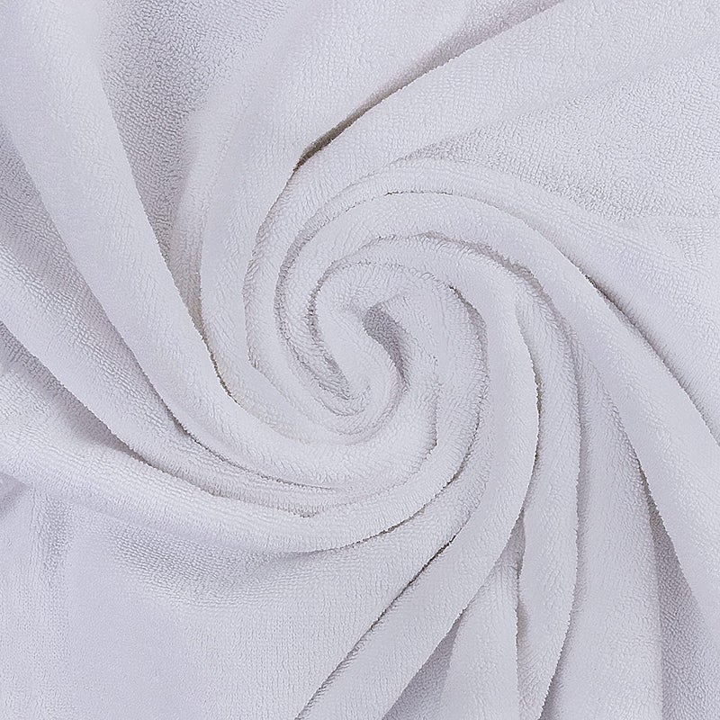 Vocal Store Ultra Soft, Super Absorbent, 100% Cotton 2 Piece Bath Towel Set, 600 GSM, 30 inch x 60 inch (White, Set of 2) TW-V03-WHT-2 - Image 2