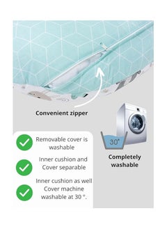 Moro Moro Twin Nursing Pillow, U-Shaped Multifunctional Support with Washable Cover  - Image 2