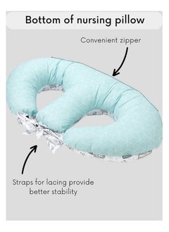 Moro Moro Twin Nursing Pillow, U-Shaped Multifunctional Support with Washable Cover  - Image 4