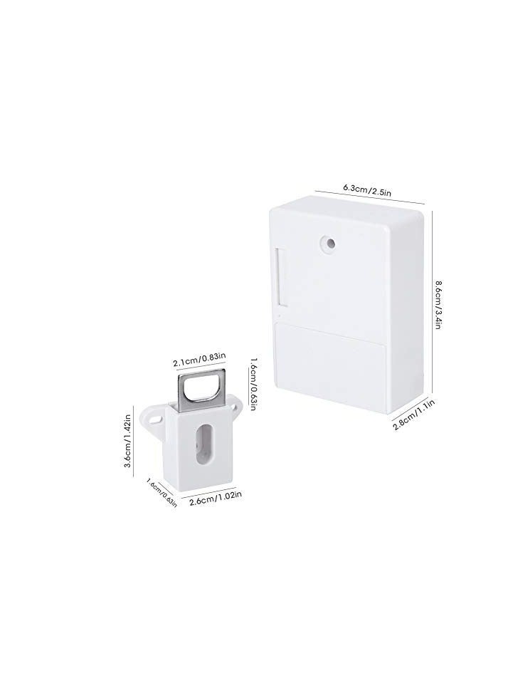 Excefore Smart Cabinet Lock, Electronic RFID Card Cabinet Lock, Hidden DIY RFID Lock Opening, for Wardrobe, Sauna, Libraries, Factories and Offices Locker (White)  - Image 5