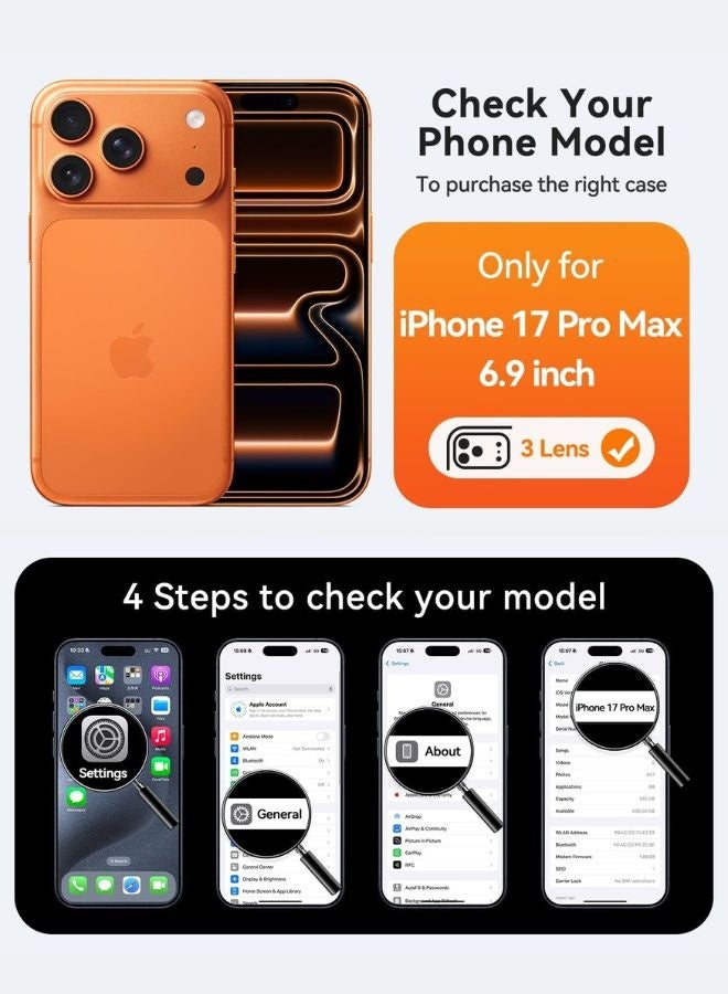 ZAFRA iPhone 17 Pro Max Case with Built-in Metal Magstand & MagSafe Charging - Anti-Fingerprint Matte & Soft-Touch Finish，Shockproof - Image 2
