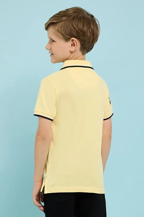 أر أند بي Print Detail Polo T-Shirt with Short Sleeves