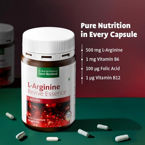 Sanct Bernhard Kräuterhaus Sanct Bernhard Wellness Duo - L-Arginine + Cider Core Tablets | With B12, B1, B6, Folic Acid & Riboflavin | Promotes Energy, Heart Health | Digestion & Immunity Support | Vegan | non-GMO - Image 3