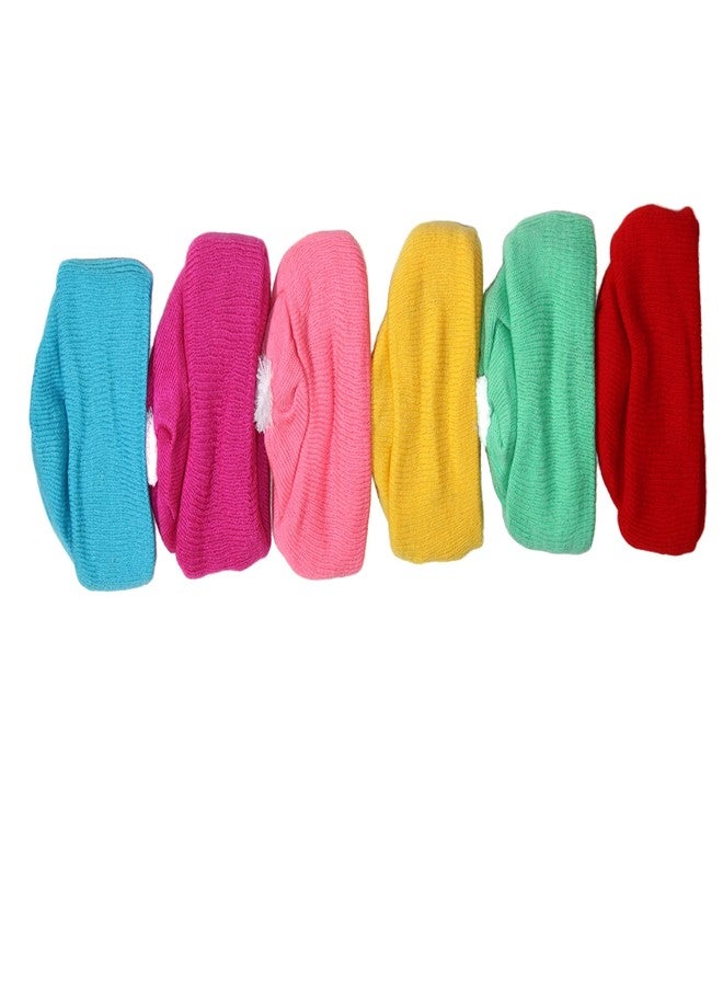 CHACKO Baby Boy's & Baby Girl's Soft Woolen Monkey Cap_Pack of 06(Multicolour,0-6 Months) - Image 3