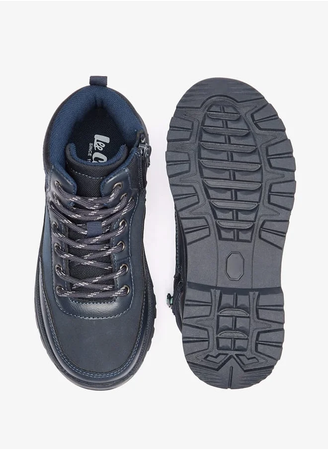 Lee Cooper Boys' Solid Low Ankle Boots with Zip Closure