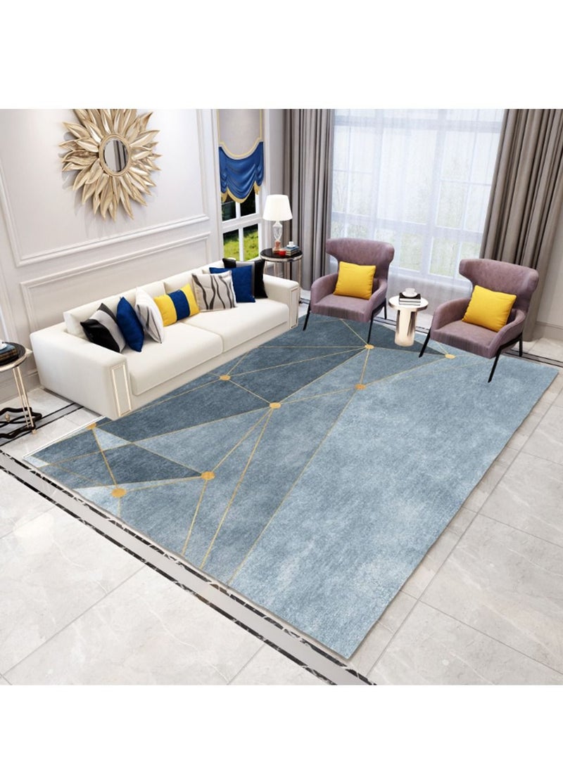 Sharpdo Area Rugs Modern Simple Short Pile Carpet Living Room Bedroom Rug Anti-slip Floor Carpet Home Decor 160 * 230CM  - Image 1