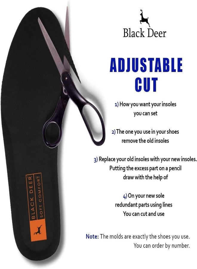 BLACK DEER X30 Orthopedic Comfort Sports Insoles Cushioning and Breathable for Men and Women Insoles for Everyday Use and Work Women 6,5-7 | Men 4,5-5 - Image 3