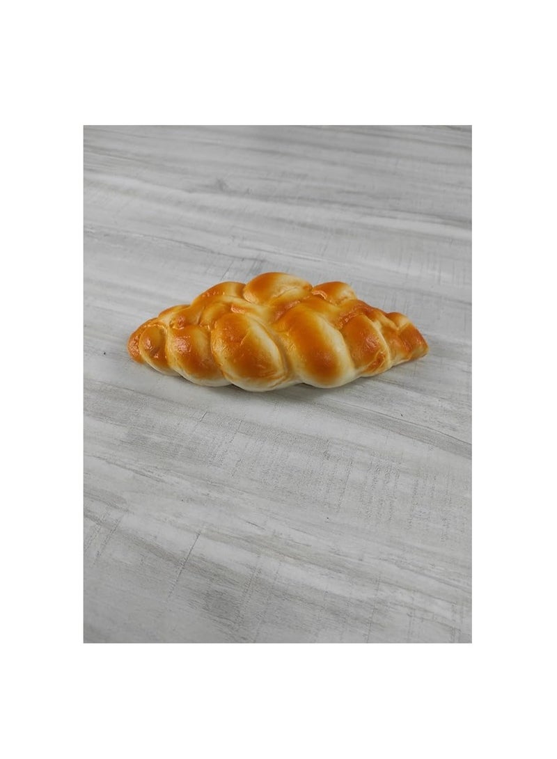 ملحقات منزل الراتنج الحقيقية ثلاثية الأبعاد، ملصقات مغناطيس للثلاجة، ملصقات مغناطيسية لأشكال الخبز المزيفة، شريحة خبز توست فرنسي فينو، باتي وباتي ملصق ثلاجة (باتي) - Image 3