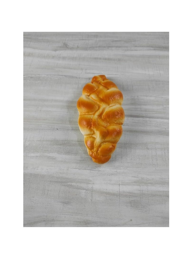 ملحقات منزل الراتنج الحقيقية ثلاثية الأبعاد، ملصقات مغناطيس للثلاجة، ملصقات مغناطيسية لأشكال الخبز المزيفة، شريحة خبز توست فرنسي فينو، باتي وباتي ملصق ثلاجة (باتي) - Image 4