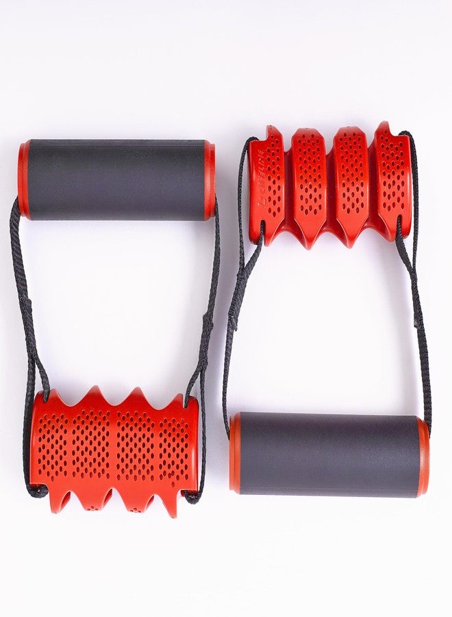 Lifeline Triple Cable Pocket Max Flex Handle with Triple Cable Pocket for Safe, Customizable Resistance, Black/Red, 3 - Image 2